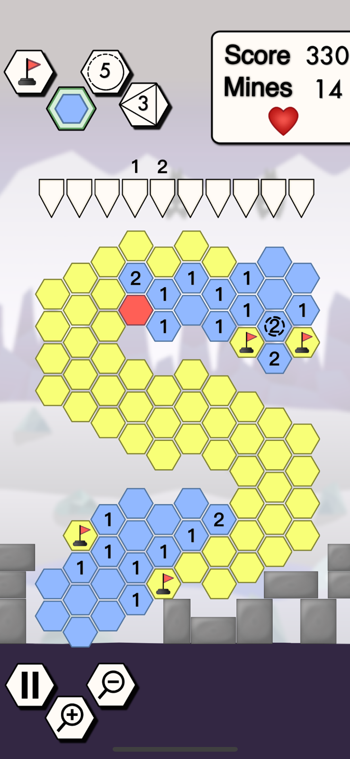 Minesweeper, A Demining Puzzle