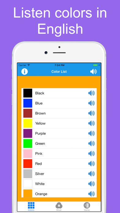 Screenshot #1 pour Learn Colors & Color Games