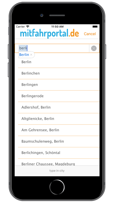 Screenshot #3 pour Mitfahrzentrale LaLaAuto