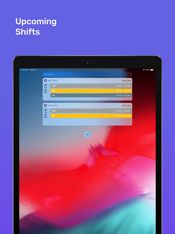 Shift Day Work Calendar: Spoke iPad screenshot 6 - Productivity app