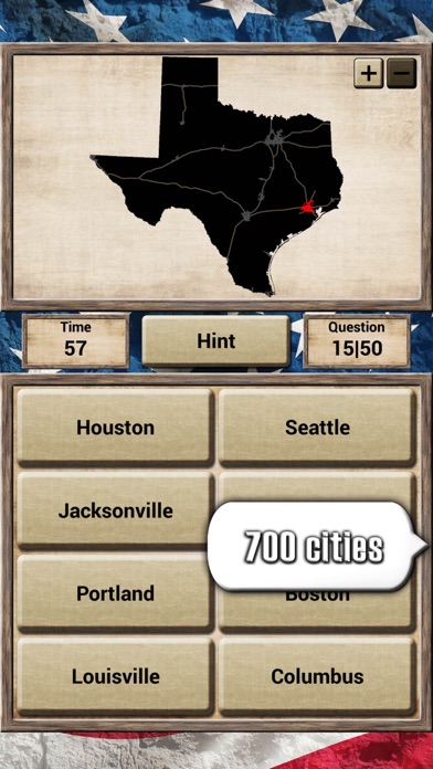 USA Geography - Quiz Game iPhone screenshot 4 - Games app