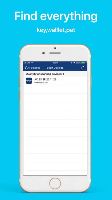 Dyazo Finder app screenshot
