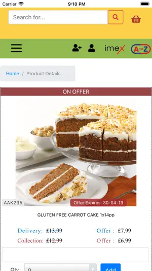 AtoZCatering screenshot 2