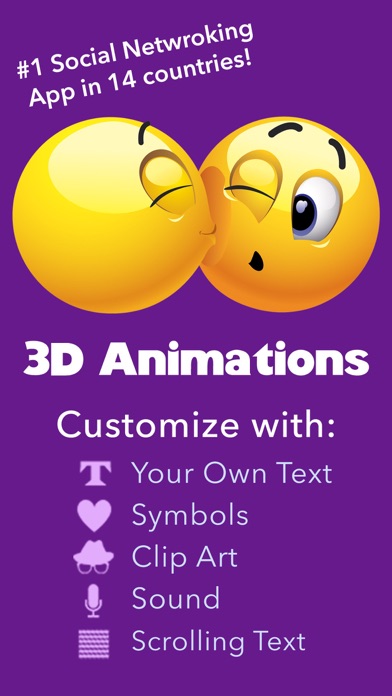 Screenshot #1 pour Fun Animations - MMS Texting