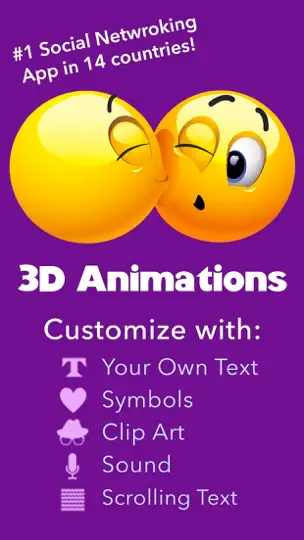 Captura de pantalla de Fun Animations - MMS Texting en iPhone 1
