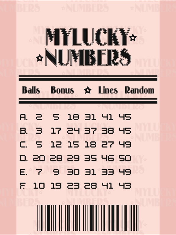 Screenshot #5 pour My Lucky Numbers