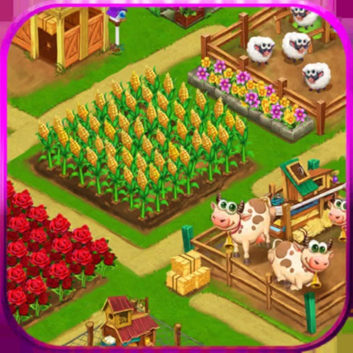 Farm Day Village Offline Games icon