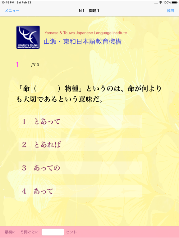 Screenshot #5 pour N1 文法問題集