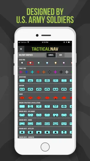 Captura de pantalla de Tactical NAV en iPhone 7