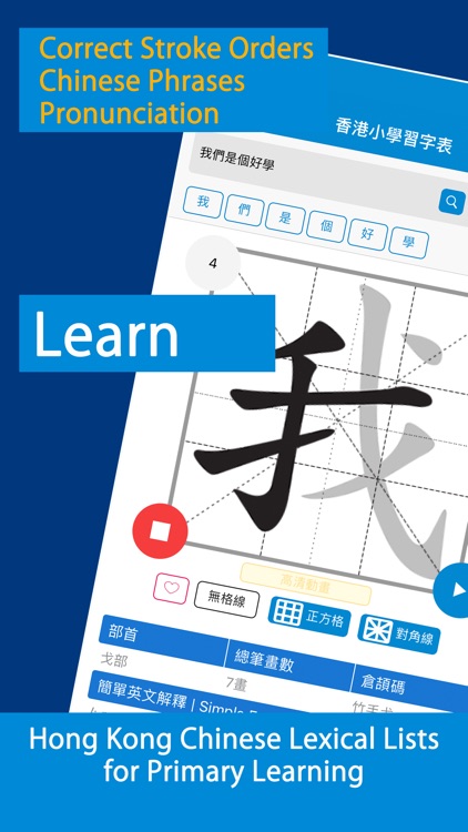 HK Chinese Lexical List