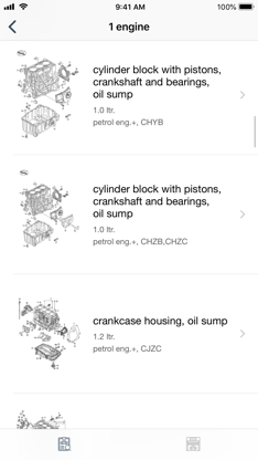 Car parts for Seat - diagrams screenshot 2