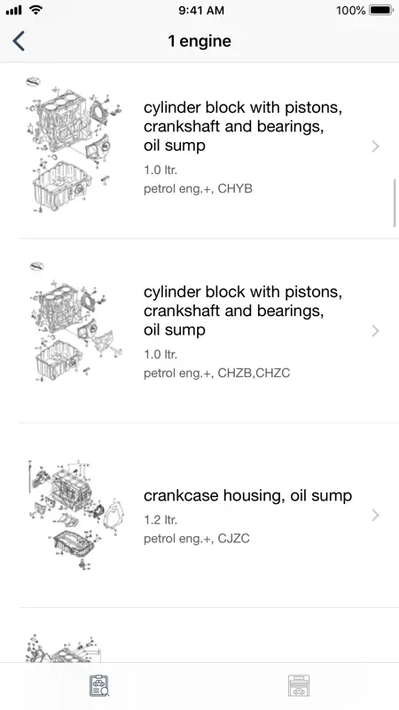 Car parts for Seat - diagrams screenshot 2 of 8