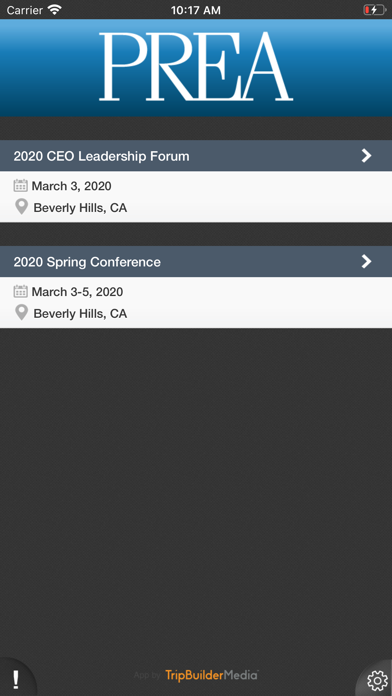 PREA Conferences Screenshot 2 of 8