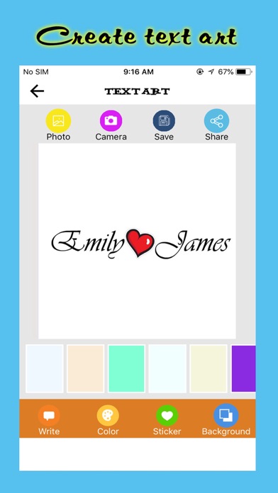 Screenshot #3 pour Text Art - Name Art