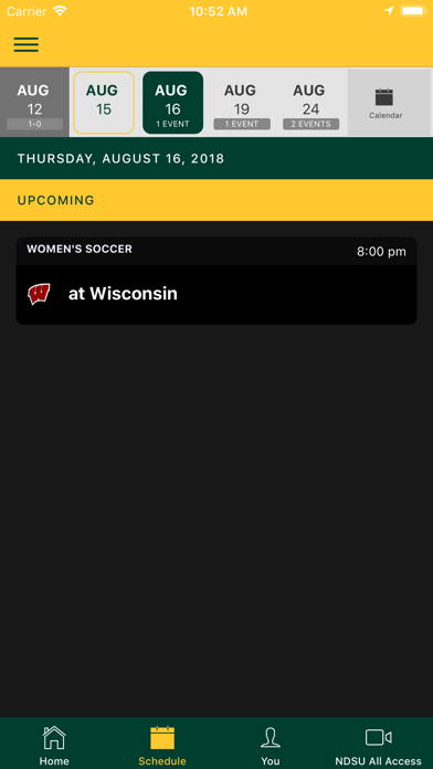 NDSU Athletics Screenshot