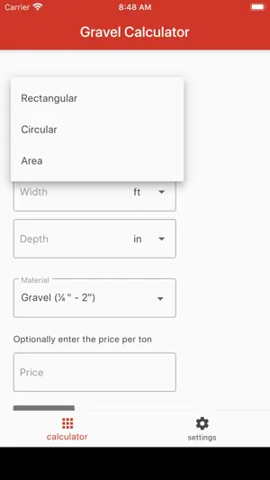 Gravel Calculator Plus screenshot 2