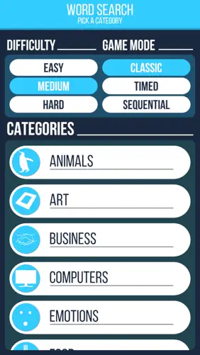 SpareTime™ Wordy Search™ Pro screenshot 1