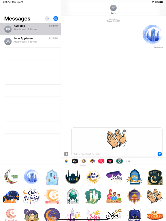 Screenshot #4 pour Happy Ramadan Kareem Stickers