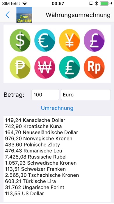 Gran Canaria Urlaubs App Screenshot