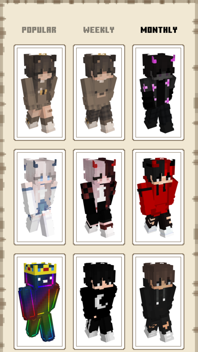 Skins for Minecraft : Skin Hub Screenshot