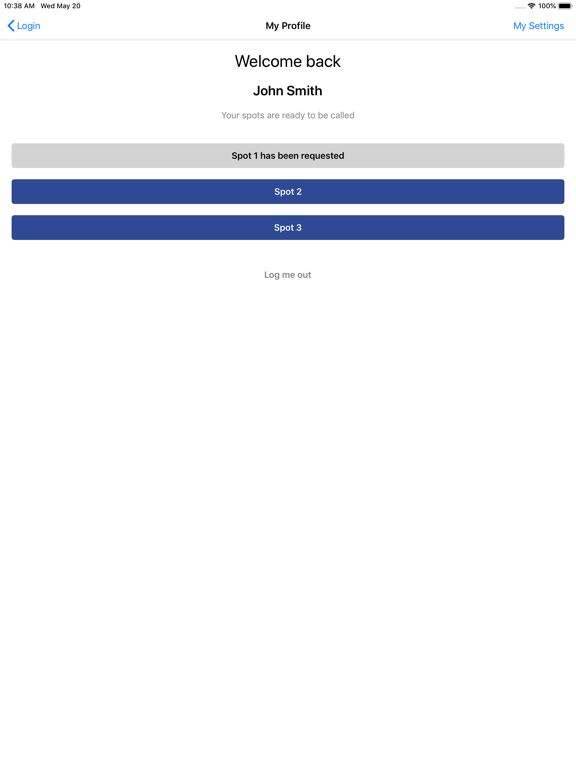 VSpaceParkers iPad screenshot