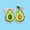 Get amazing avocado stickers and chat with your friends through funny puns and cute designs