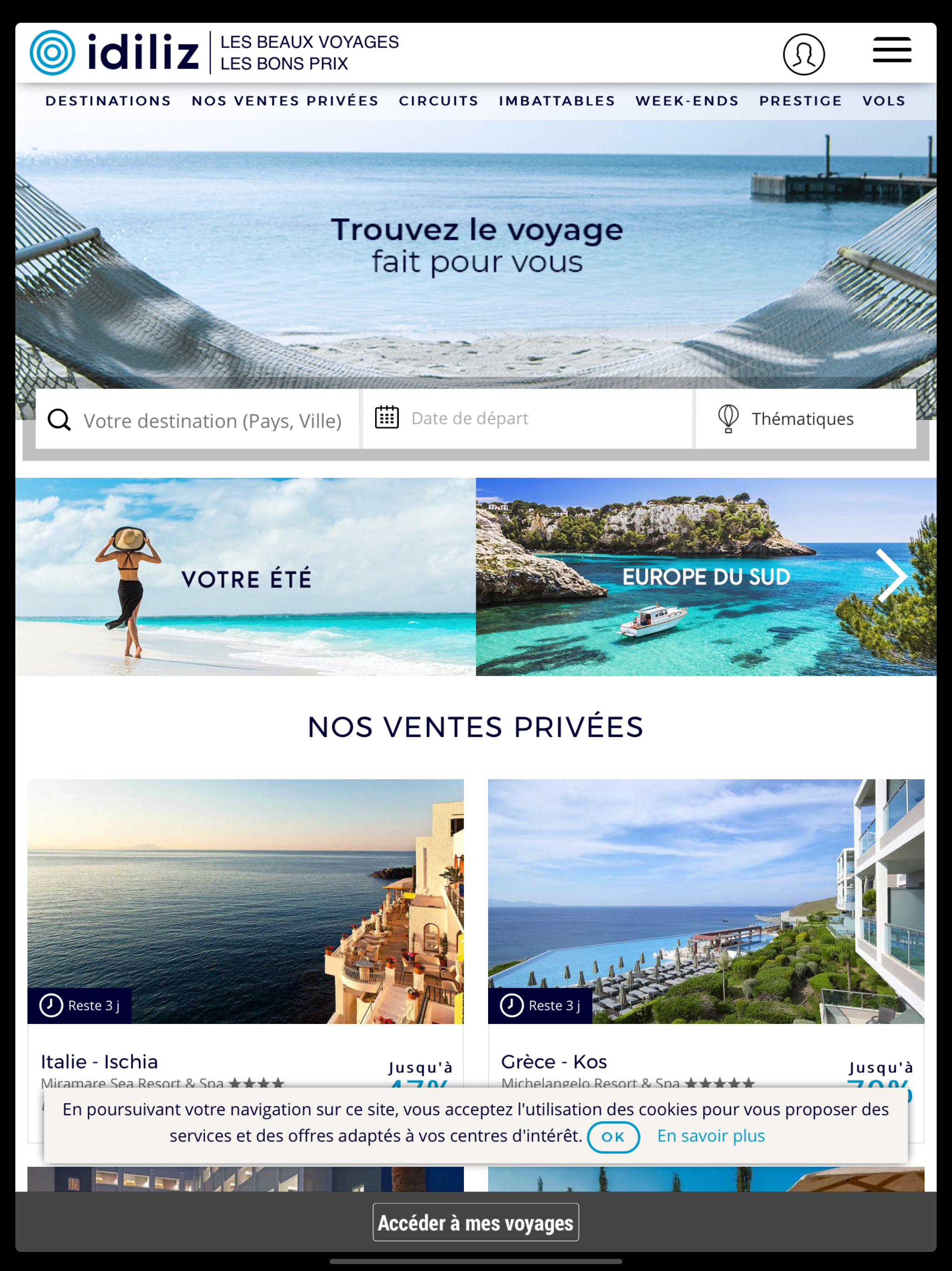 Idiliz beaux voyages, bon prix