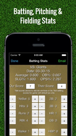 Baseball Stats Tracker Touchのおすすめ画像1