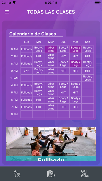 Fit Camp Glow App Screenshot