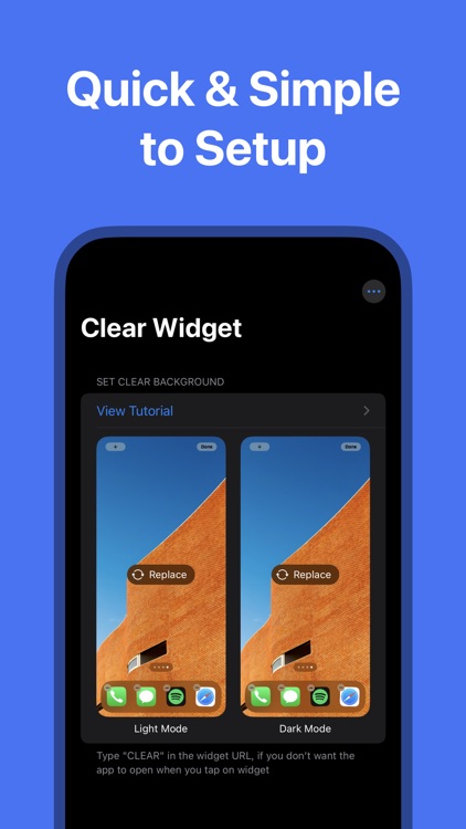 Clear Widget - Blank Spaces