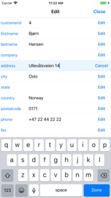SQLite Mobile Client screenshot