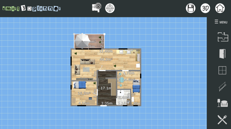 #2. Floor Plan 3D | smart3Dplanner (iOS) 由: Sebastian Kemper