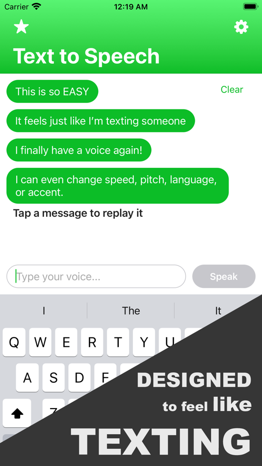 #1. Text to Speech • (iOS) 由: Eric Solberg