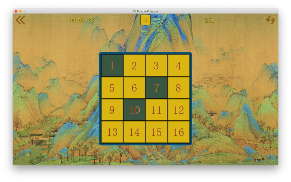 #6. 15 Puzzle Polygon (macOS) 게시자: 振华 许