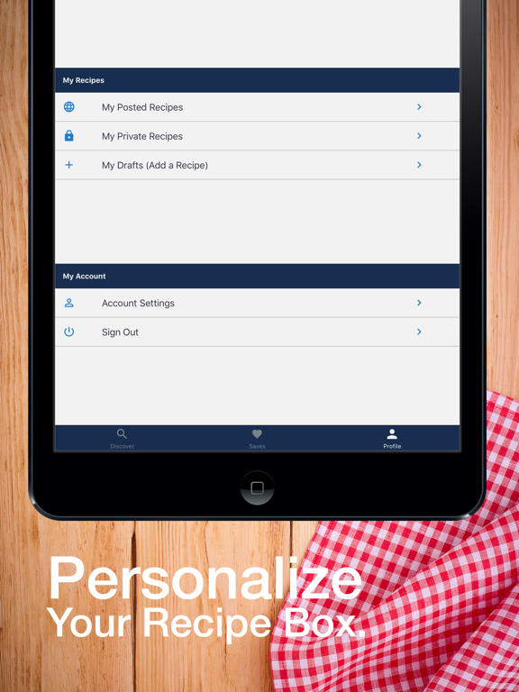 Pinch It! Recipe Box iPad screenshot 5 - Food & Drink app
