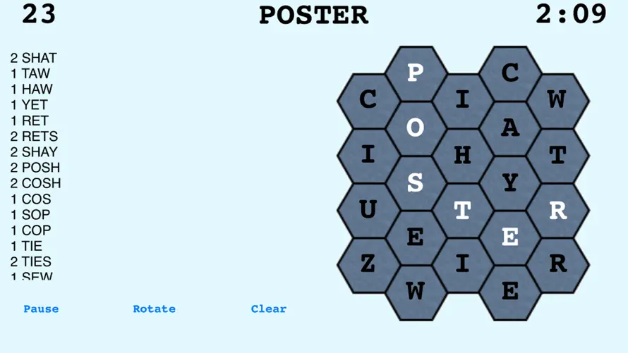 Hexoggle screenshot 2