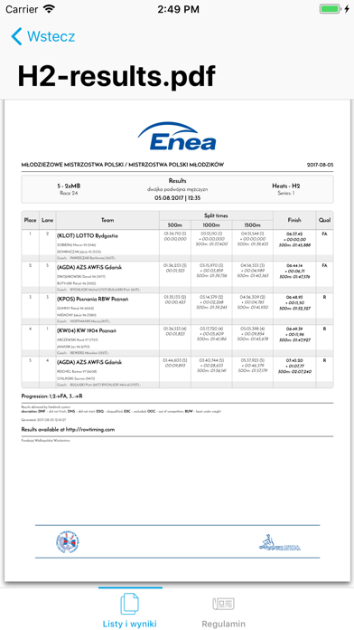 Screenshot #3 pour EOS Rowing PL