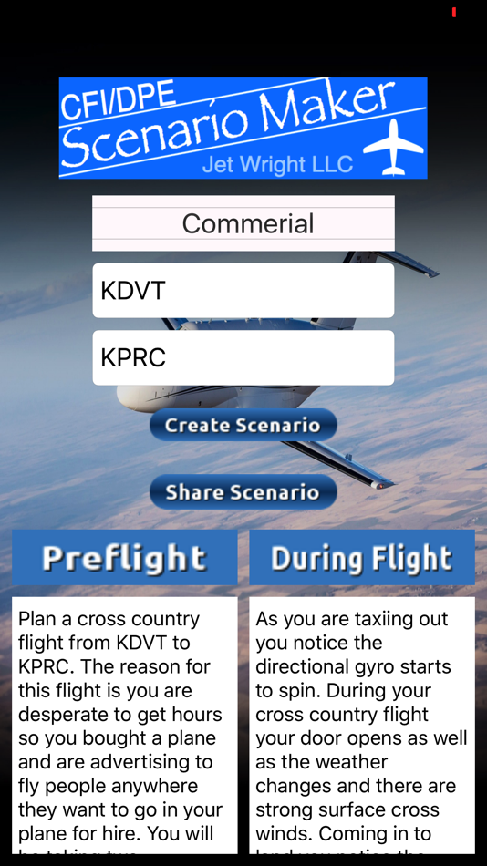 #3. CFI DPE Scenario Maker (iOS) By: JetWright LLC