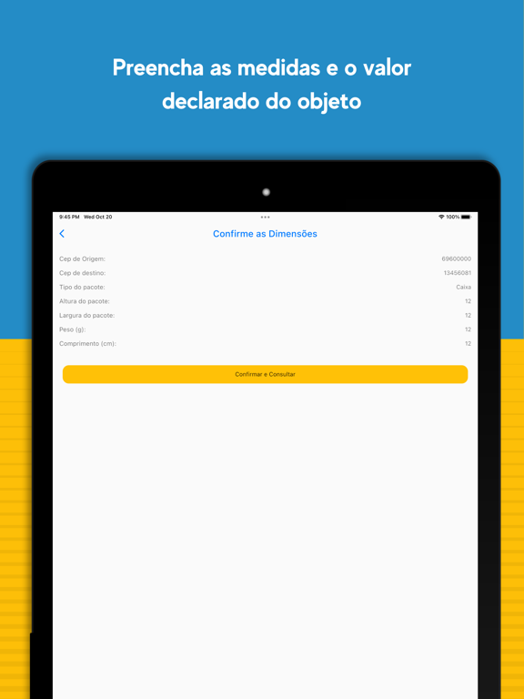 Screenshot #5 pour Valor de Entrega Correios
