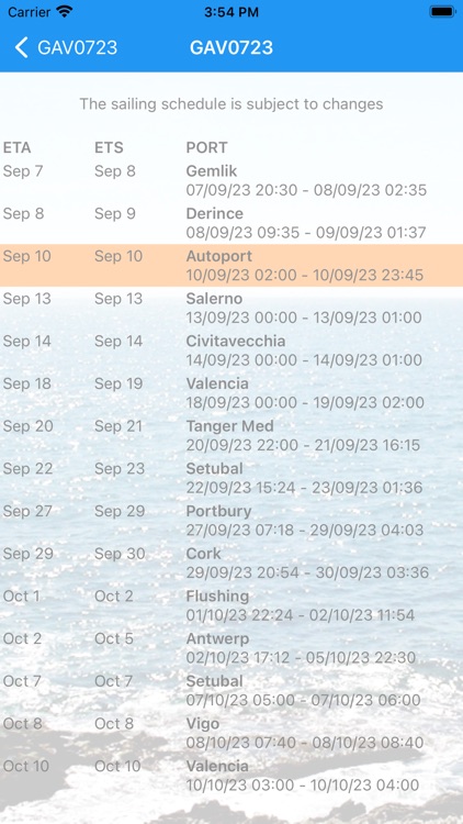 Grimaldi Cargo Mobile screenshot-5