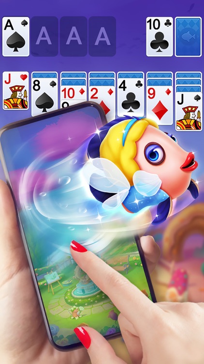 Solitaire Klondike Fish screenshot-3