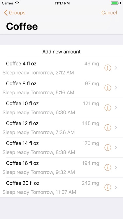 Caffeine App - Track Caffeine screenshot-4