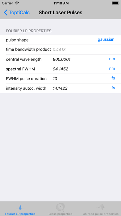 ToptiCalc Optics Calculator iPhone screenshot 5 - Productivity app