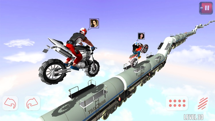 Dirtbike Roof Top Racing Game screenshot-3