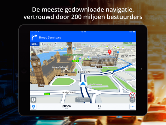 Sygic GPS-navigatie & Kaarten iPad app afbeelding 1