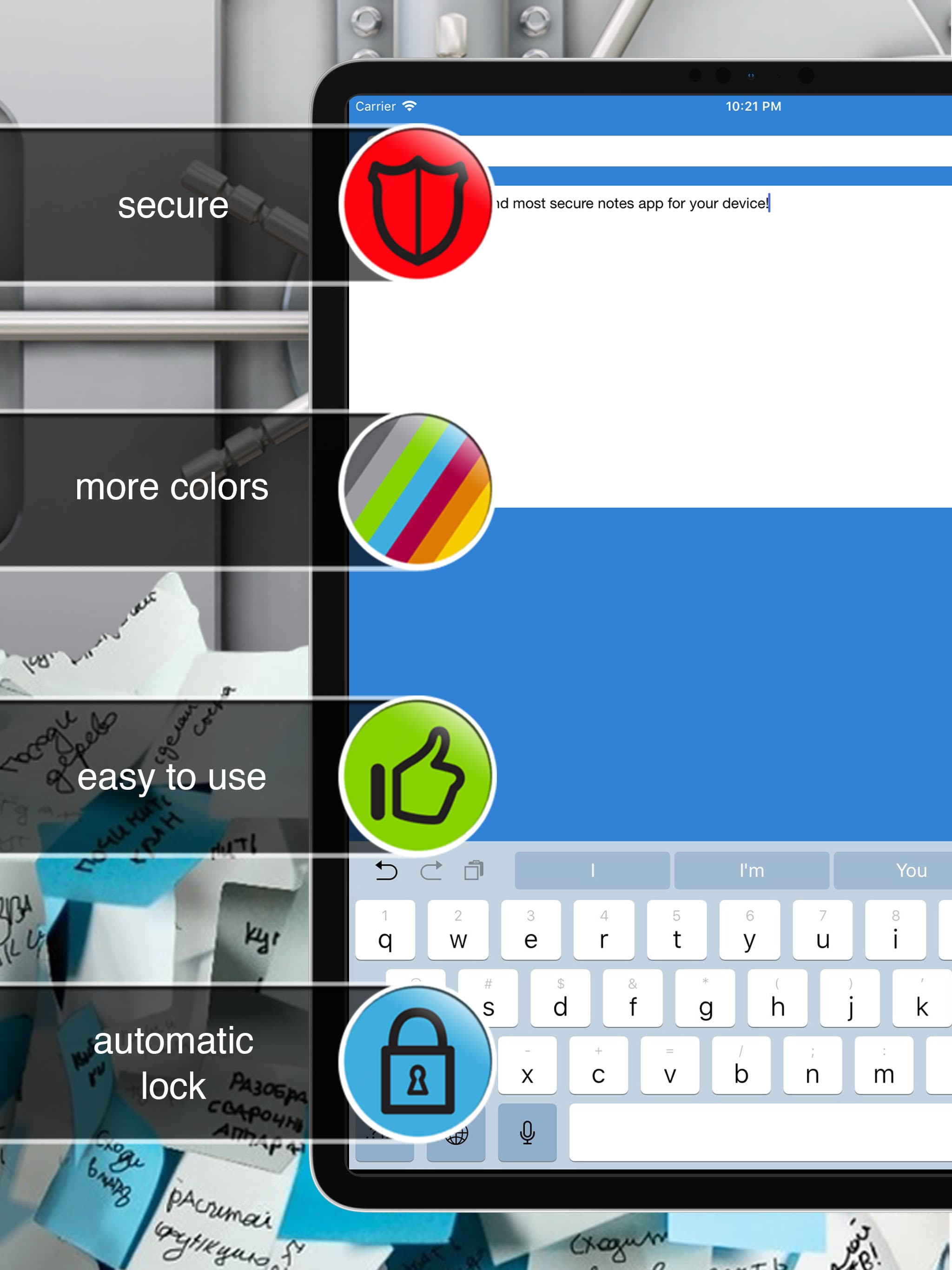 Secure Notes - Memo and lists