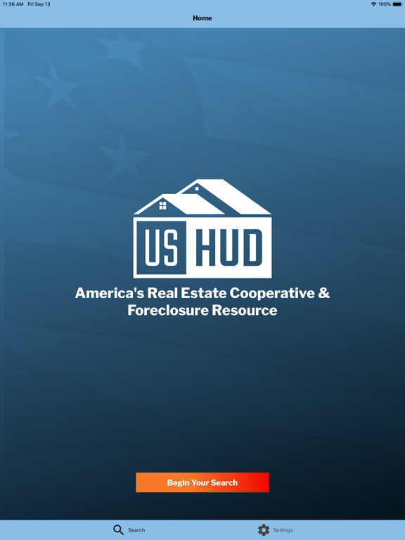 USHUD Foreclosure Home Search iPad screenshot 1 - Business app