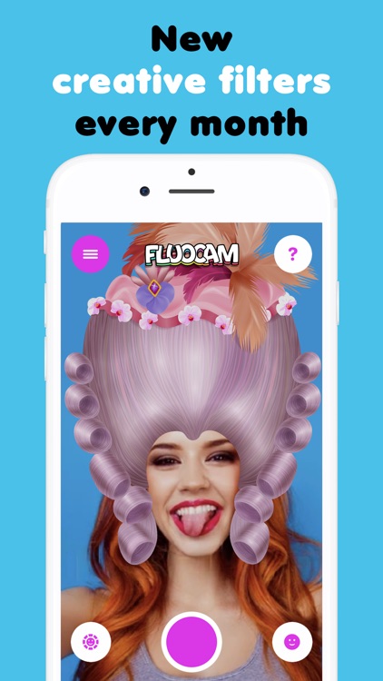 Funny face filters FluoCam screenshot-7