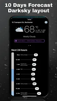 noaa weather radar & alert iphone screenshot 2