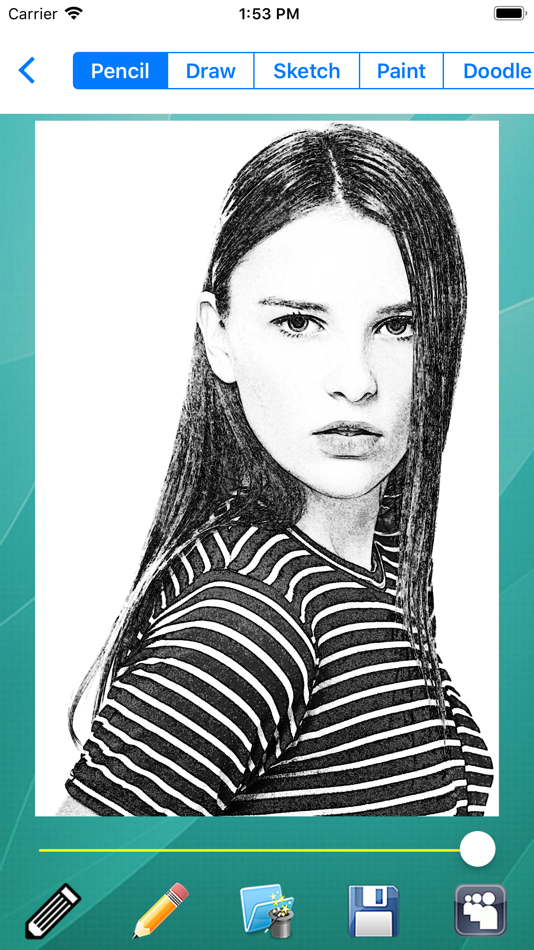 #2. Pencil Sketch HD (iOS) Por: Dumpling Sandwich Software Inc.